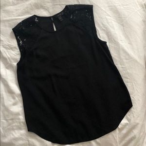 JCrew Sleeveless Lace Blouse